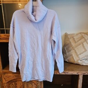 Athleta Light Lavendar Cowl Neck Sweater